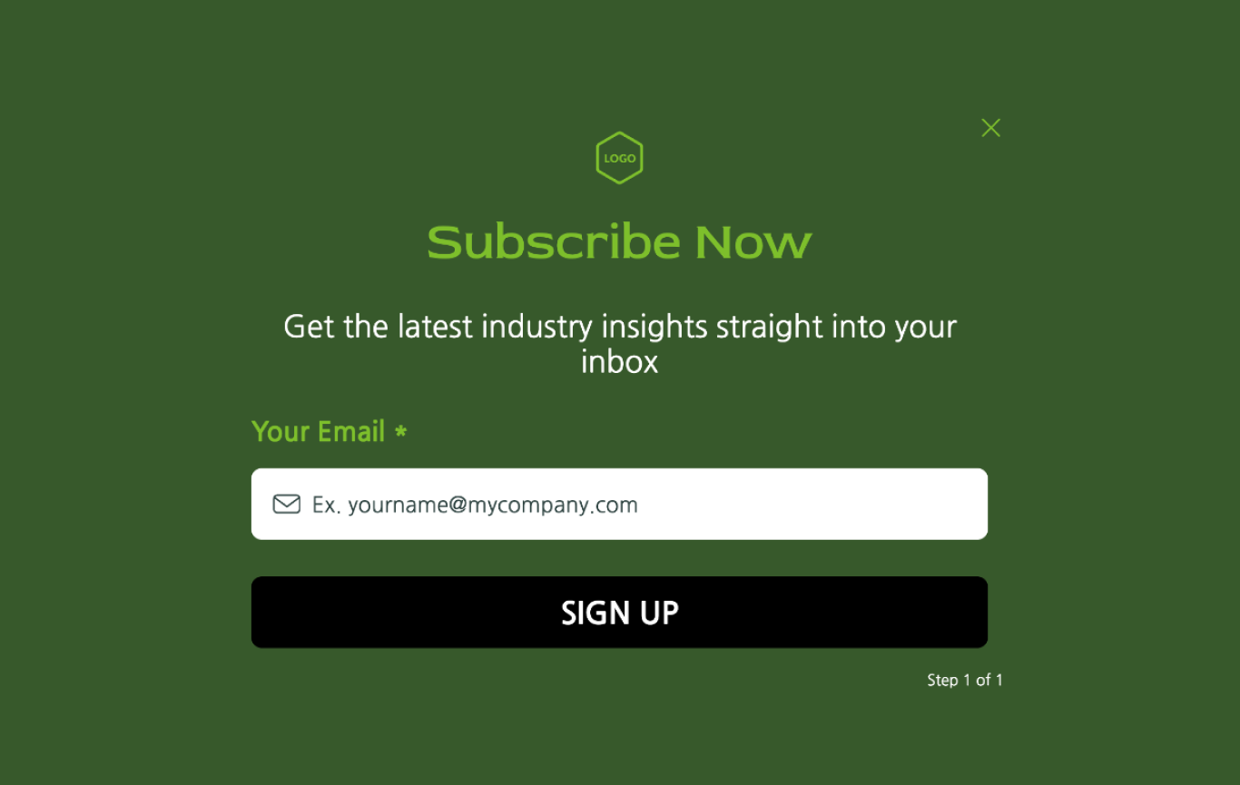 Blog Subscription Management Form Template